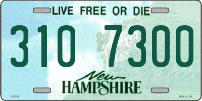 NH license plate 3107300