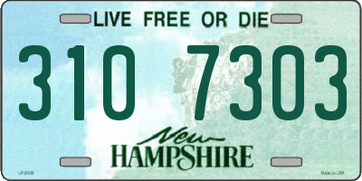 NH license plate 3107303