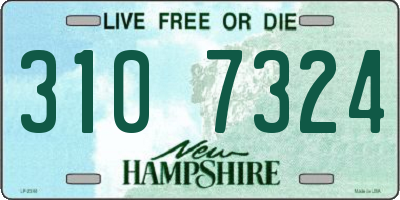 NH license plate 3107324