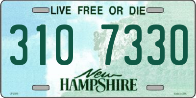 NH license plate 3107330