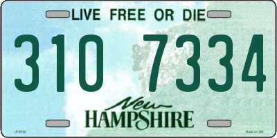 NH license plate 3107334