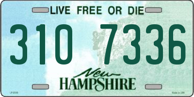 NH license plate 3107336