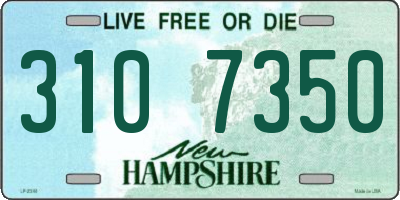 NH license plate 3107350