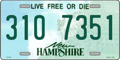 NH license plate 3107351