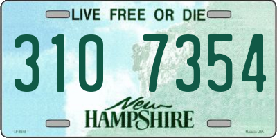NH license plate 3107354