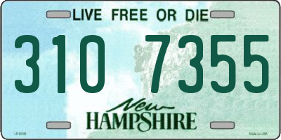NH license plate 3107355
