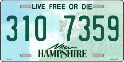NH license plate 3107359