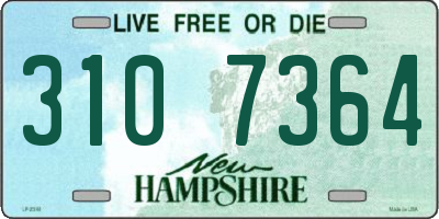 NH license plate 3107364