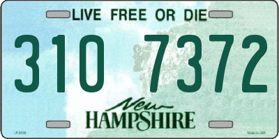 NH license plate 3107372