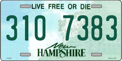 NH license plate 3107383