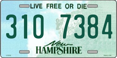 NH license plate 3107384