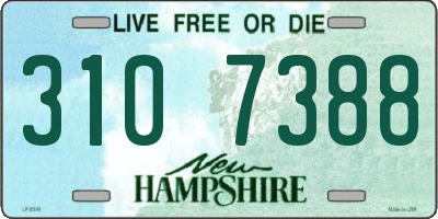 NH license plate 3107388