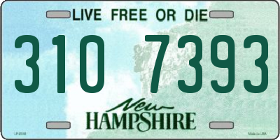NH license plate 3107393