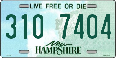 NH license plate 3107404