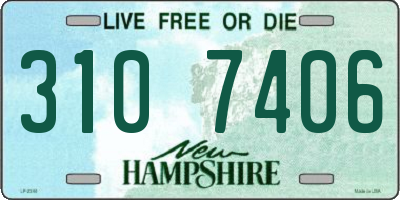 NH license plate 3107406