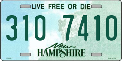 NH license plate 3107410