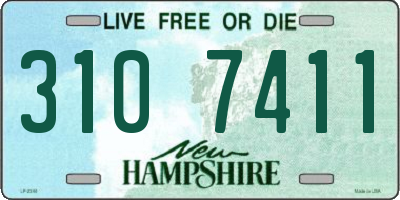 NH license plate 3107411