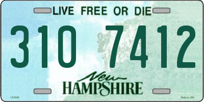 NH license plate 3107412