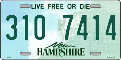 NH license plate 3107414