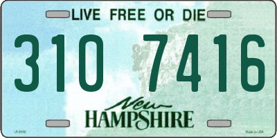 NH license plate 3107416