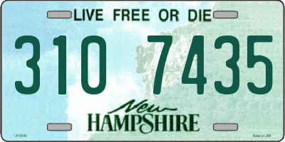 NH license plate 3107435