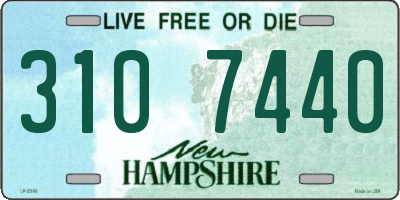 NH license plate 3107440