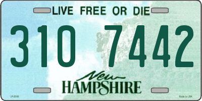 NH license plate 3107442
