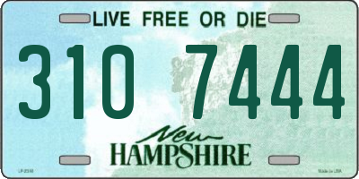 NH license plate 3107444