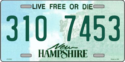 NH license plate 3107453