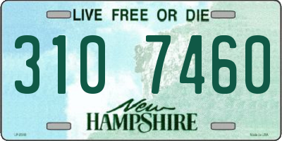 NH license plate 3107460