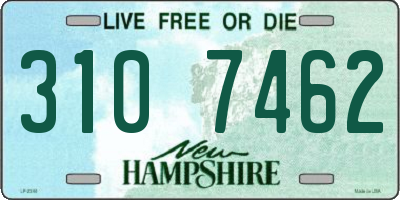 NH license plate 3107462
