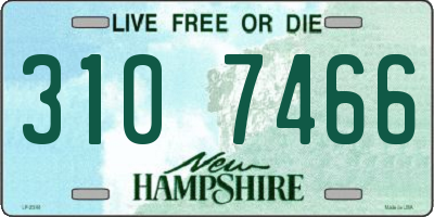 NH license plate 3107466