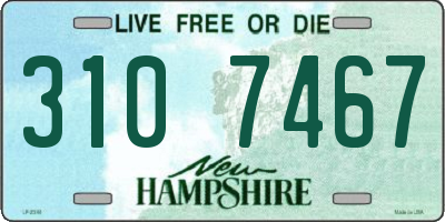 NH license plate 3107467