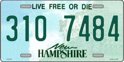 NH license plate 3107484