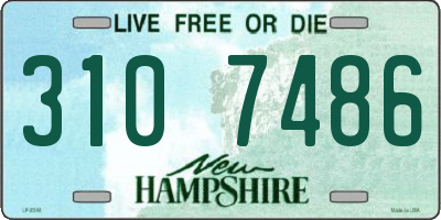 NH license plate 3107486