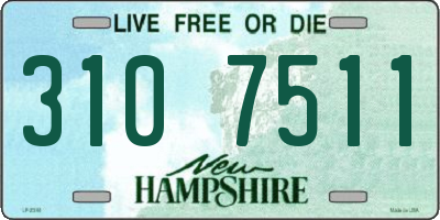 NH license plate 3107511