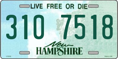 NH license plate 3107518