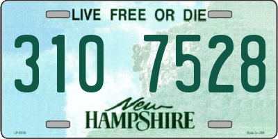 NH license plate 3107528