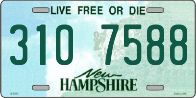 NH license plate 3107588