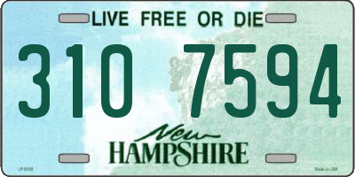 NH license plate 3107594