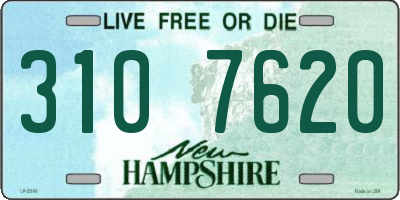 NH license plate 3107620