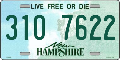 NH license plate 3107622