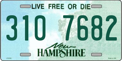 NH license plate 3107682