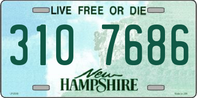 NH license plate 3107686