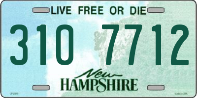 NH license plate 3107712