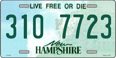 NH license plate 3107723