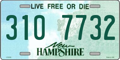 NH license plate 3107732