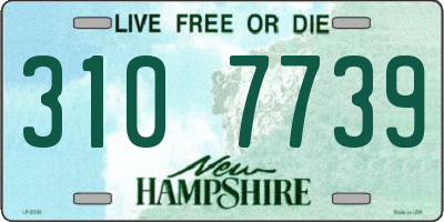 NH license plate 3107739