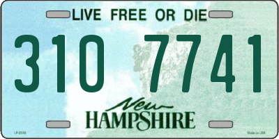 NH license plate 3107741