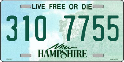 NH license plate 3107755
